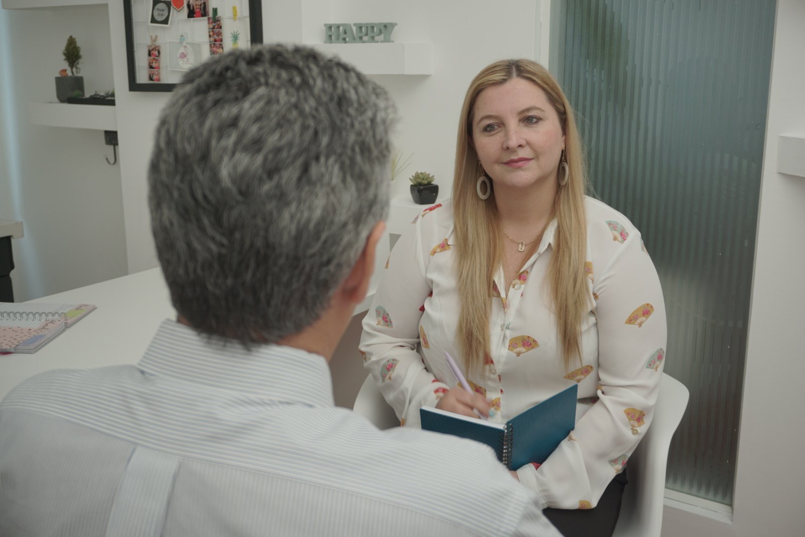 Paola Sánchez en sesión de coaching personal